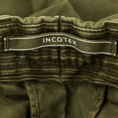 【中古】インコテックス INCOTEX ストレッチコットン カジュアルスラックスパンツ オリーブ【 34 】【 状態ランクC 】【 メンズ 】 [APD]