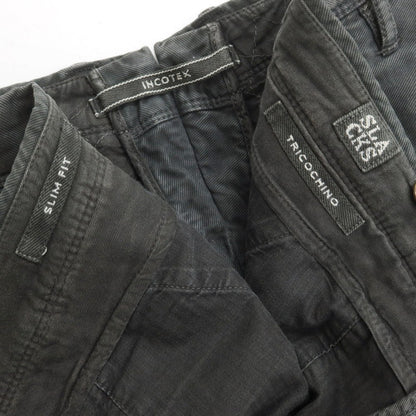 [Used] INCOTEX stretch cotton casual slacks pants, dark grey [34] [Condition: C] [Men&