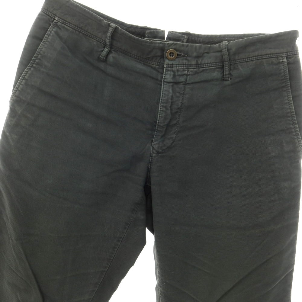 [Used] INCOTEX stretch cotton casual slacks pants, dark grey [34] [Condition: C] [Men&