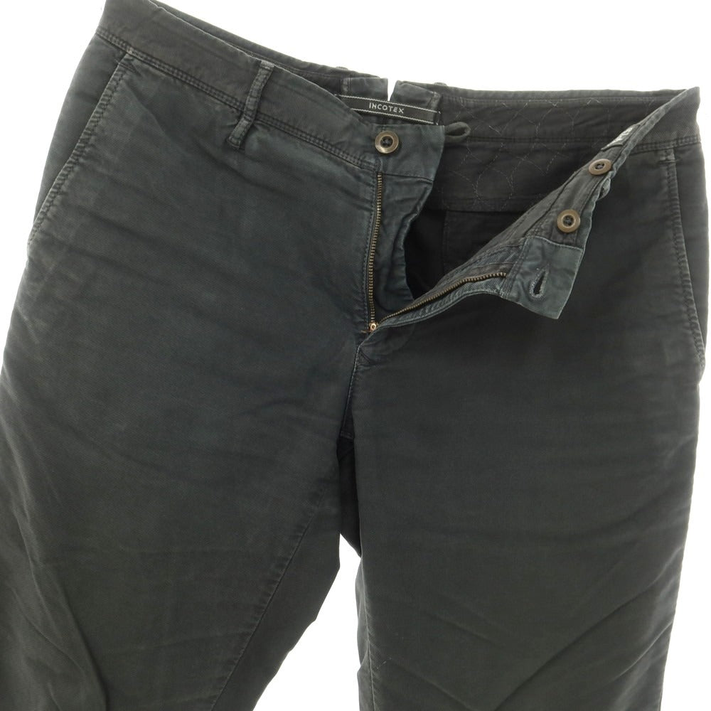 [Used] INCOTEX stretch cotton casual slacks pants, dark grey [34] [Condition: C] [Men&