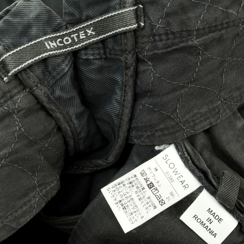 [Used] INCOTEX stretch cotton casual slacks pants, dark grey [34] [Condition: C] [Men&