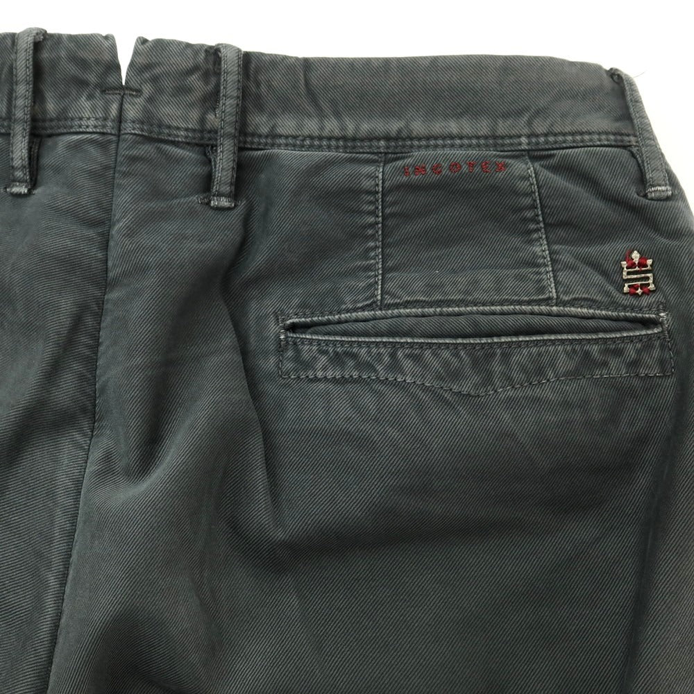 [Used] INCOTEX stretch cotton casual slacks pants, dark grey [34] [Condition: C] [Men&