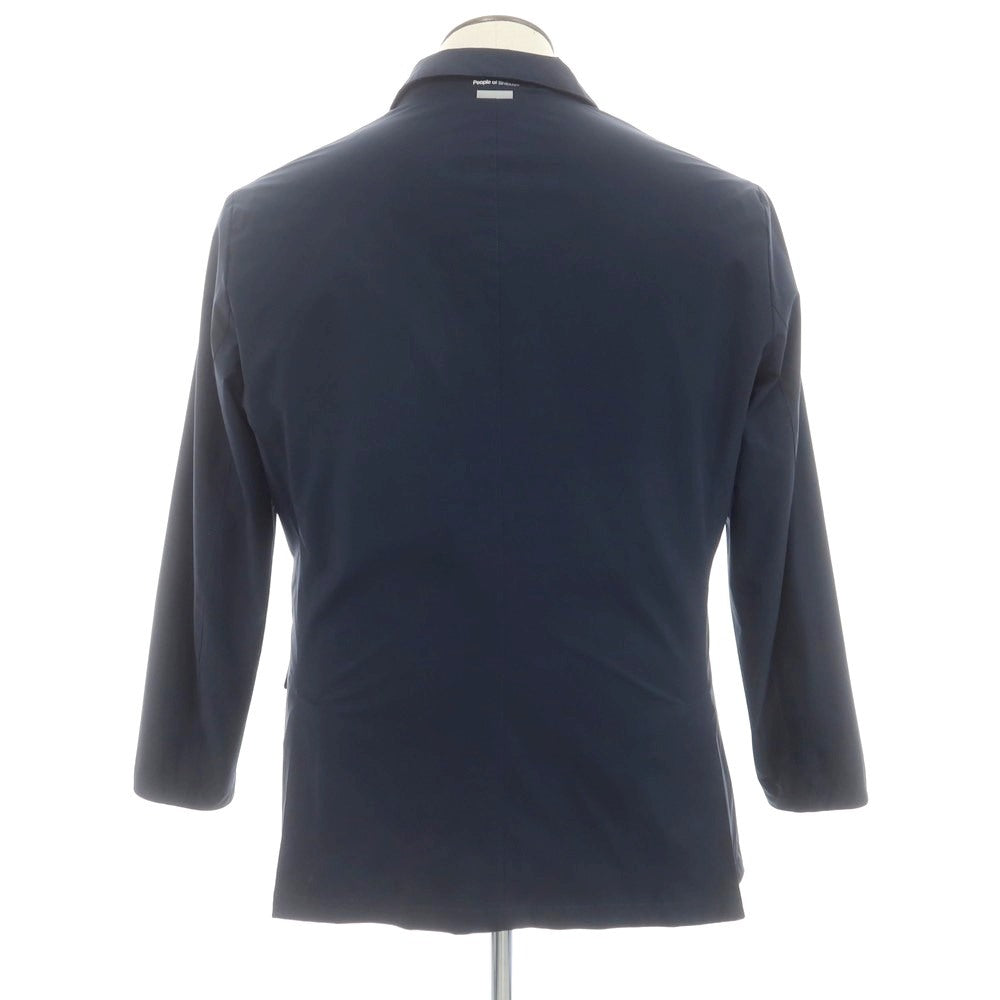 [Used] People of Shibuya Stretch Polyester Casual Jacket Navy [50] [Condition Rank C] [Men&
