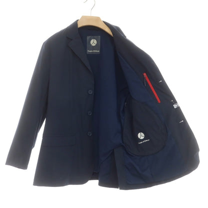 [Used] People of Shibuya Stretch Polyester Casual Jacket Navy [50] [Condition Rank C] [Men&