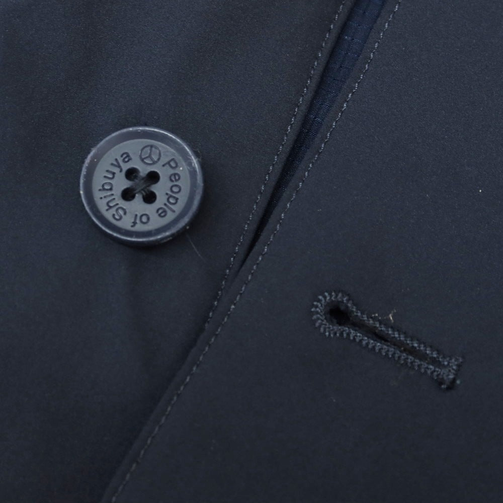 [Used] People of Shibuya Stretch Polyester Casual Jacket Navy [50] [Condition Rank C] [Men&