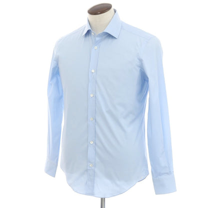 [Used] ESTNATION Stretch Cotton Wide Collar Dress Shirt Blue [L] [Condition Rank B] [Men&