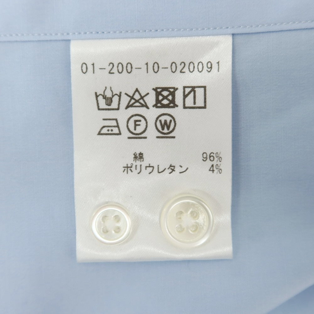 [Used] ESTNATION Stretch Cotton Wide Collar Dress Shirt Blue [L] [Condition Rank B] [Men&