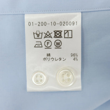 [Used] ESTNATION Stretch Cotton Wide Collar Dress Shirt Blue [L] [Condition Rank B] [Men&