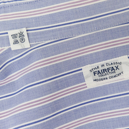 [Used] FAIRFAX Cotton Striped Dress Shirt Blue [41] [Condition Rank B] [Men&