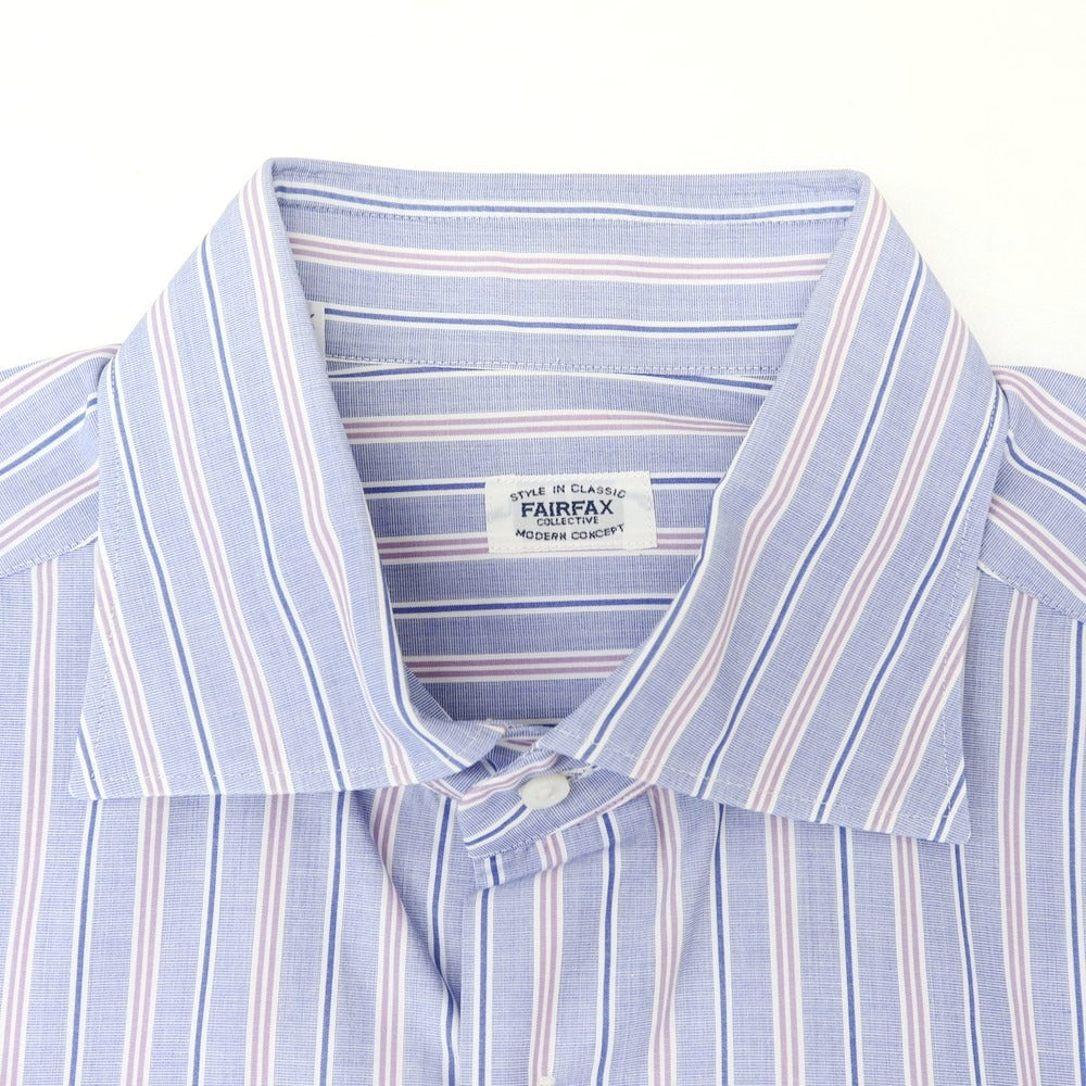 [Used] FAIRFAX Cotton Striped Dress Shirt Blue [41] [Condition Rank B] [Men&