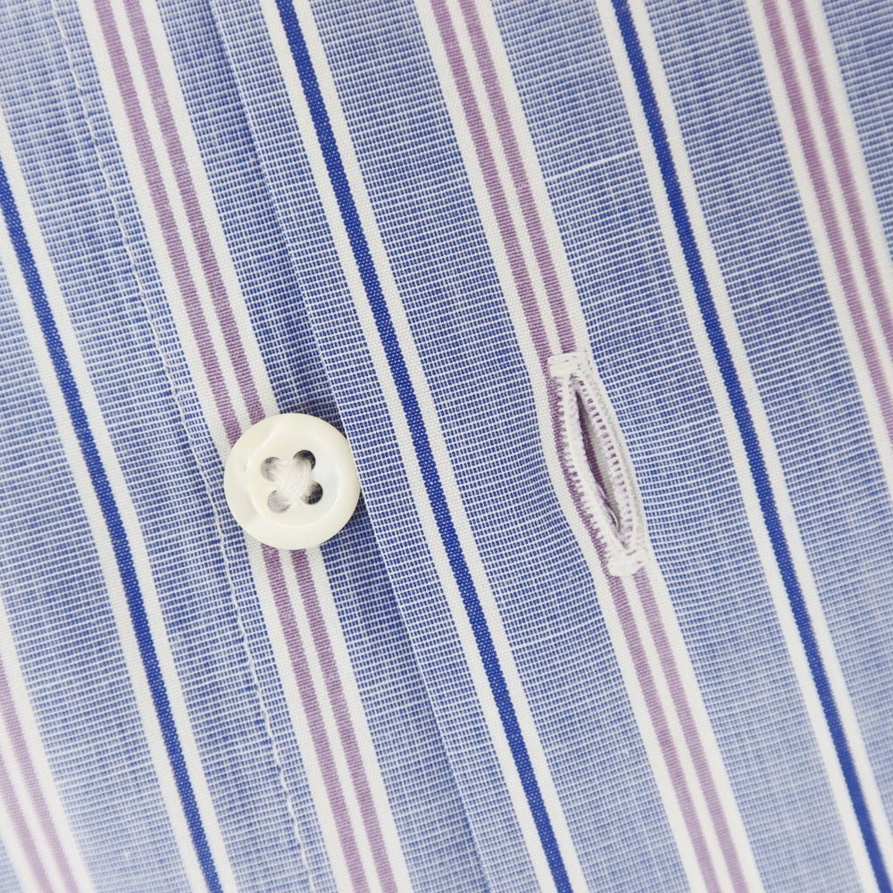 [Used] FAIRFAX Cotton Striped Dress Shirt Blue [41] [Condition Rank B] [Men&