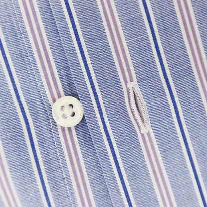 [Used] FAIRFAX Cotton Striped Dress Shirt Blue [41] [Condition Rank B] [Men&