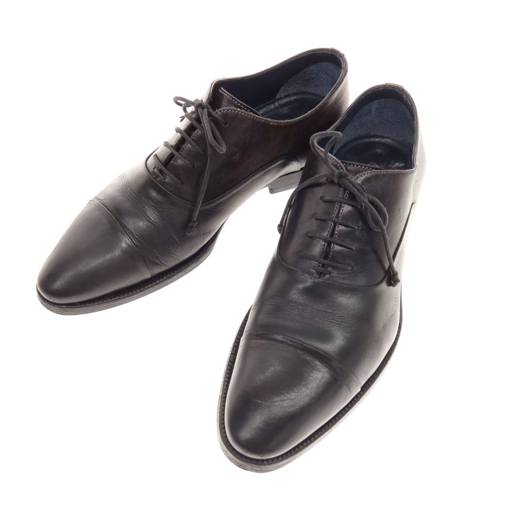 [Used] Stefano Branchini Straight Tip Dress Shoes Black Brown [6 1/2] [Condition Rank C] [Men&