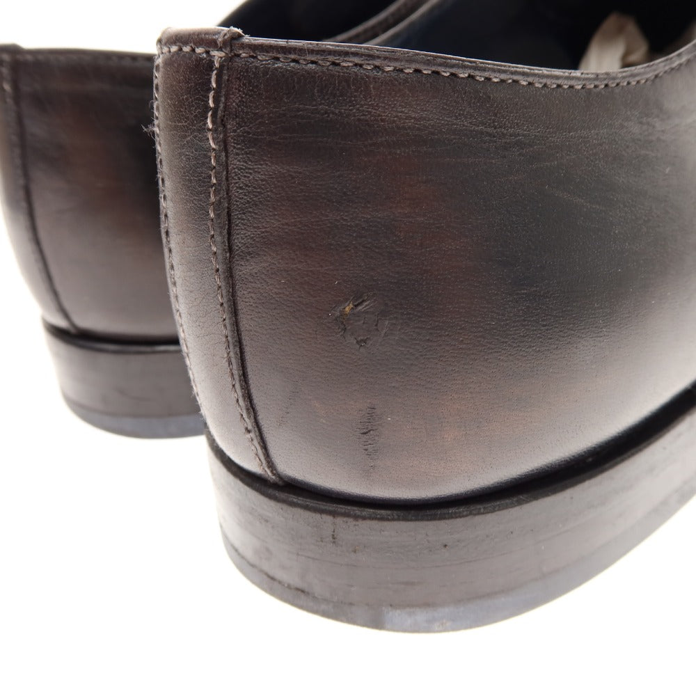 [Used] Stefano Branchini Straight Tip Dress Shoes Black Brown [6 1/2] [Condition Rank C] [Men&