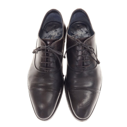 [Used] Stefano Branchini Straight Tip Dress Shoes Black Brown [6 1/2] [Condition Rank C] [Men&