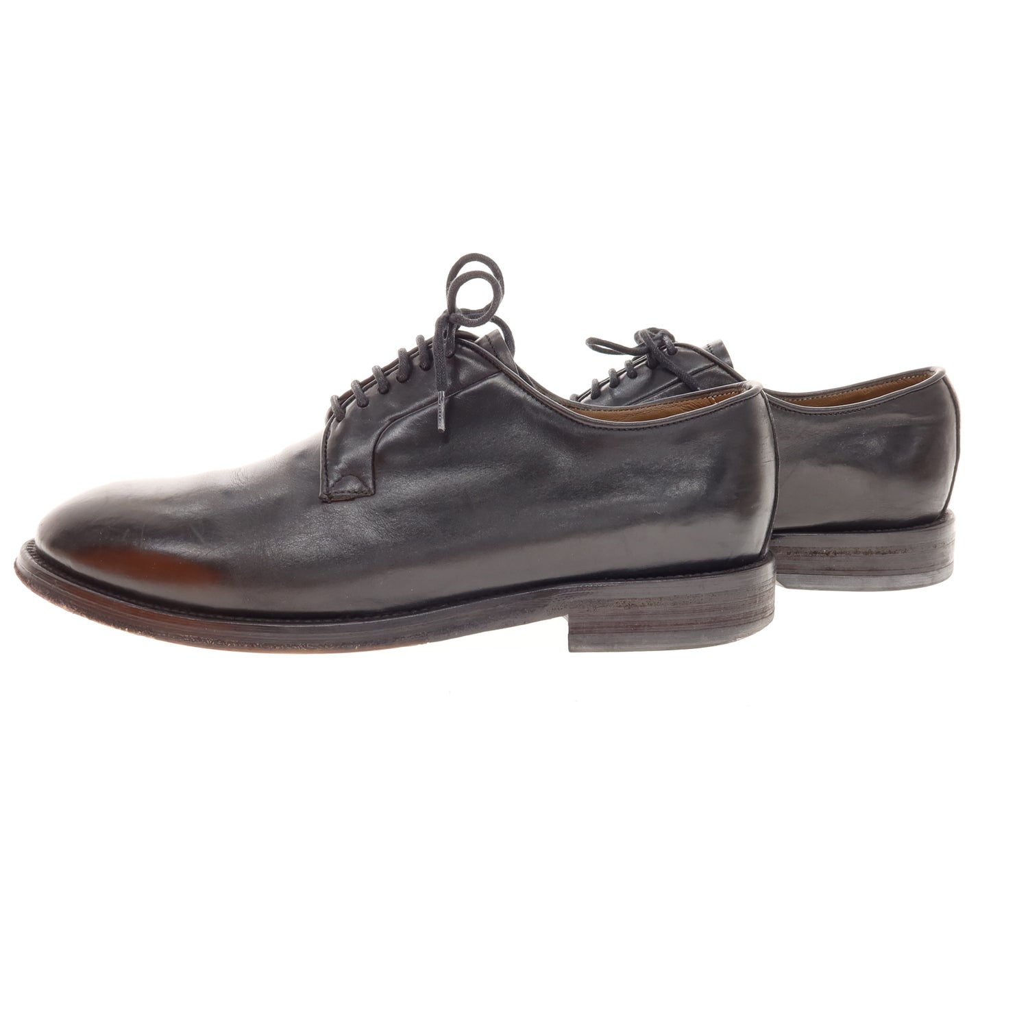 [Used] Stefano Branchini Plain Toe Dress Shoes Black [40] [Condition Rank B] [Men&