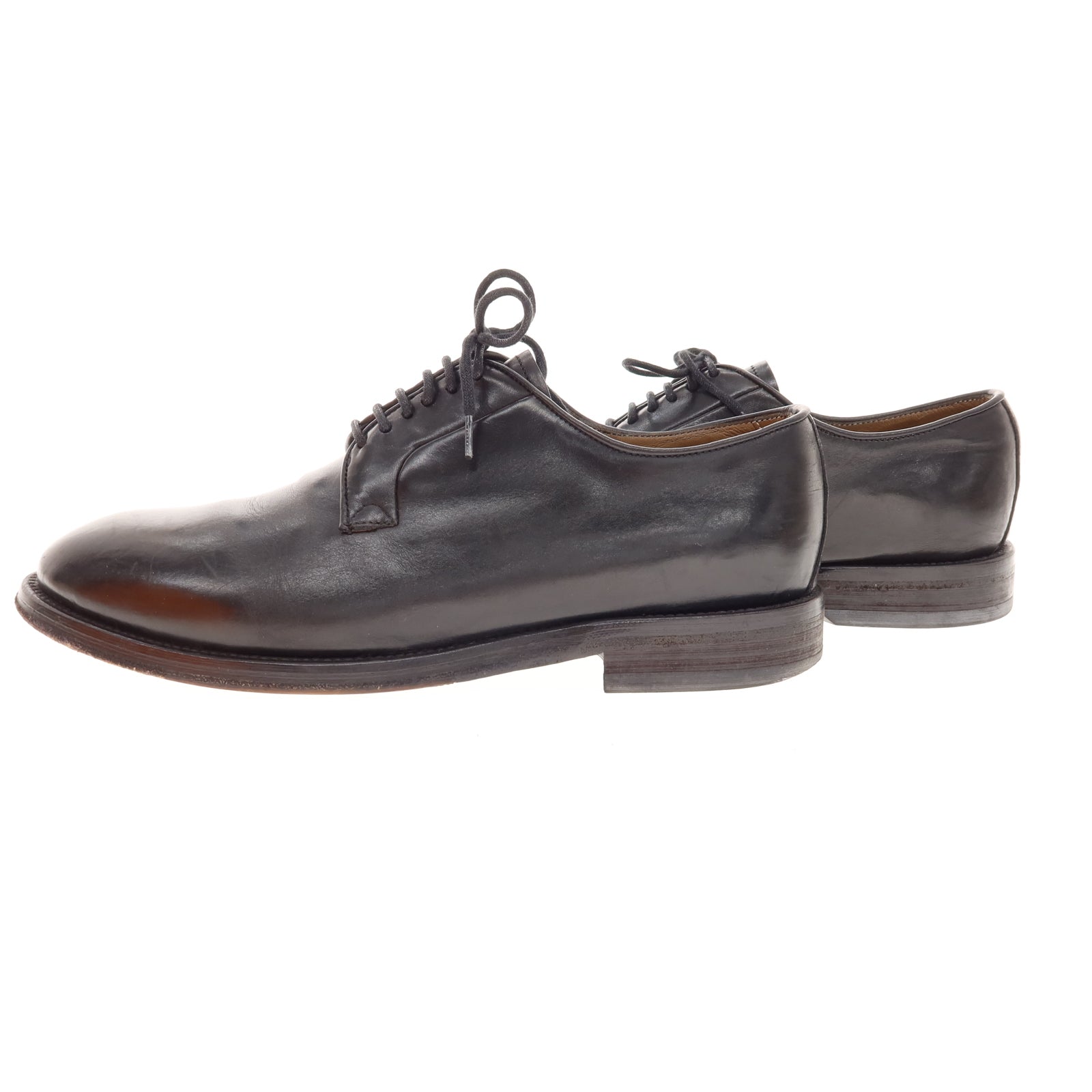 [Used] Stefano Branchini Plain Toe Dress Shoes Black [40] [Condition Rank B] [Men&