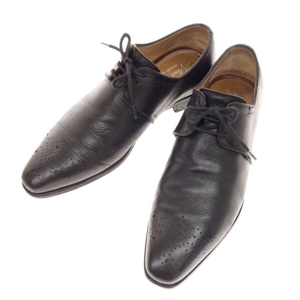 [Used] Stefano Branchini Plain Toe Dress Shoes Black [40] [Condition Rank D] [Men&