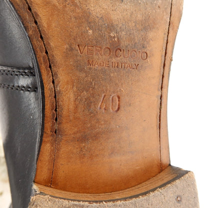 [Used] Stefano Branchini Plain Toe Dress Shoes Black [40] [Condition Rank D] [Men&