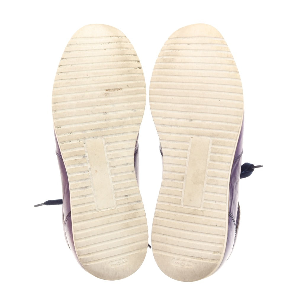[Used] Stefano Branchini Leather Sneakers Purple [41] [Condition Rank B] [Men&