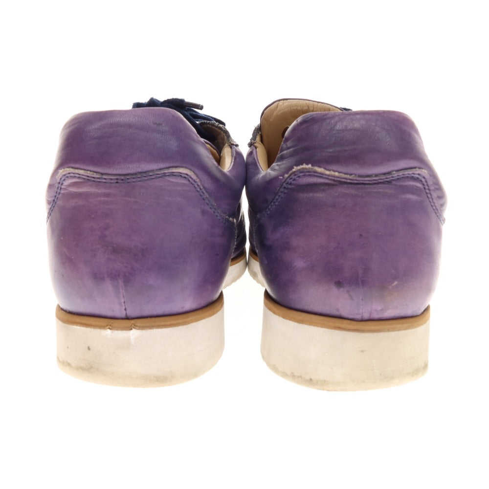 [Used] Stefano Branchini Leather Sneakers Purple [41] [Condition Rank B] [Men&