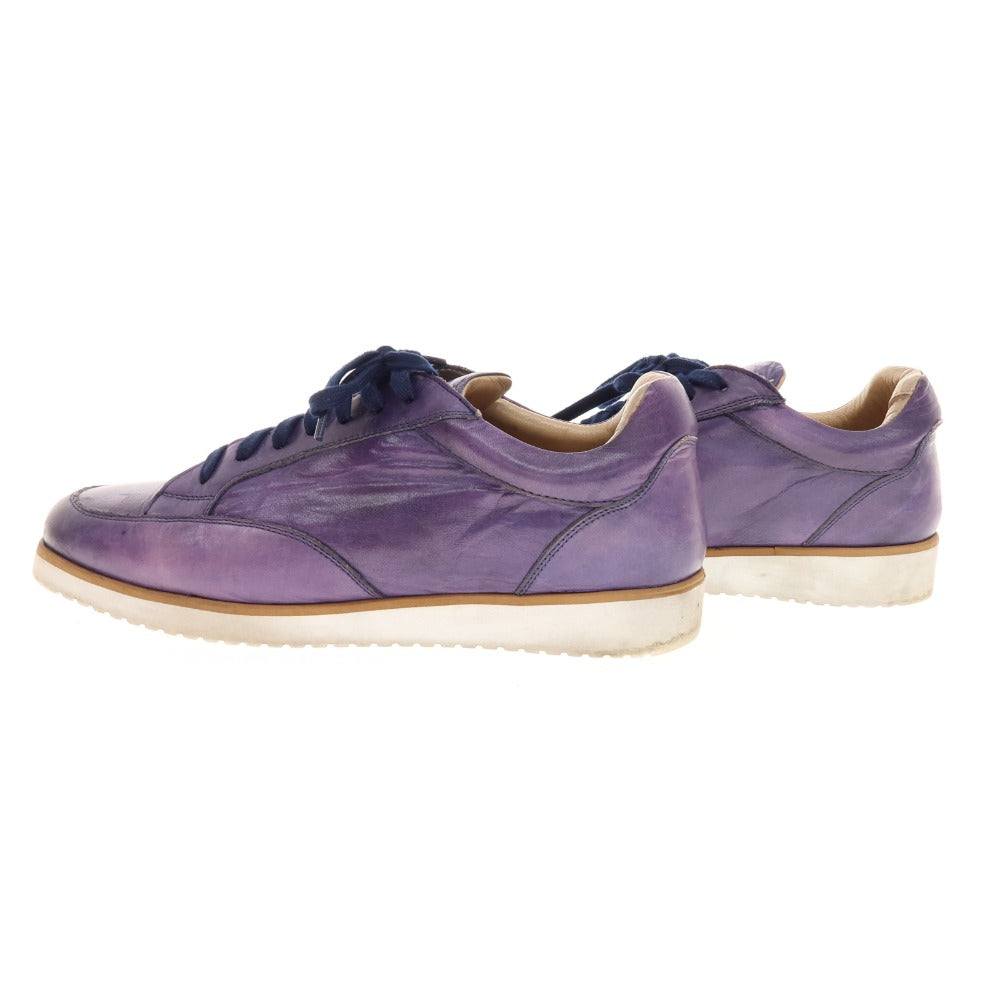 [Used] Stefano Branchini Leather Sneakers Purple [41] [Condition Rank B] [Men&
