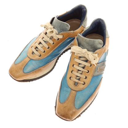 [Used] Stefano Branchini Leather Sneakers Blue x Brown [6] [Condition Rank C] [Men&
