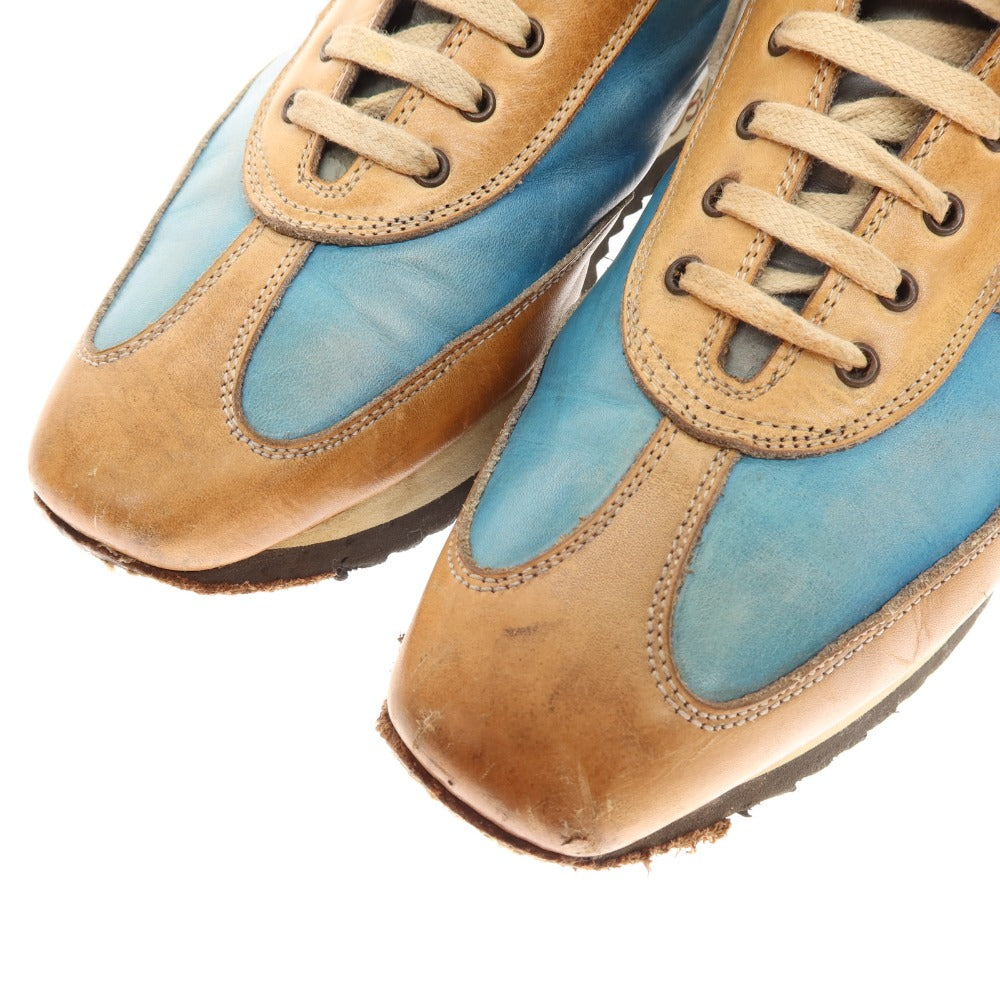 [Used] Stefano Branchini Leather Sneakers Blue x Brown [6] [Condition Rank C] [Men&
