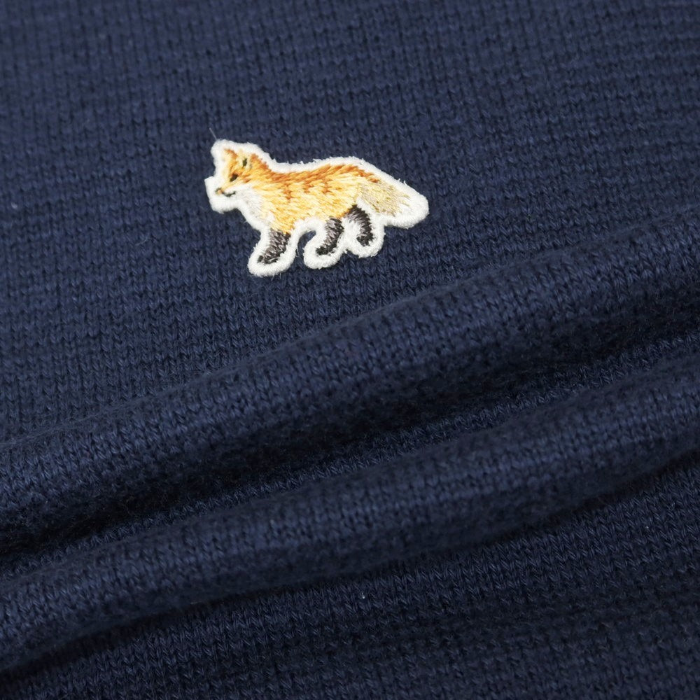 [Used] MAISON KITSUNE Cotton crew neck short sleeve pullover knit navy [S] [Condition rank C] [Men&