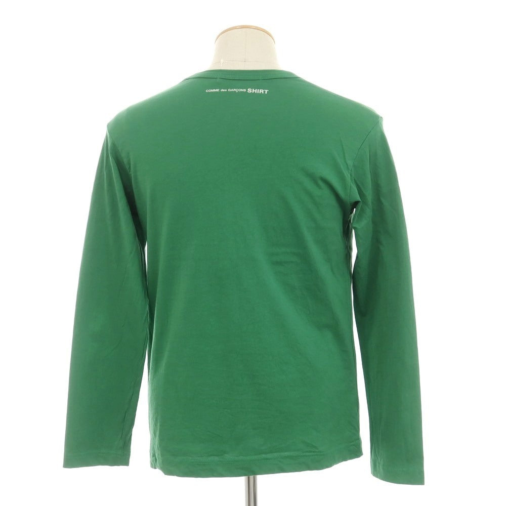 [Used] COMME des GARCONS SHIRT Cotton crew neck long sleeve T-shirt Green [S] [Condition Rank B] [Men&