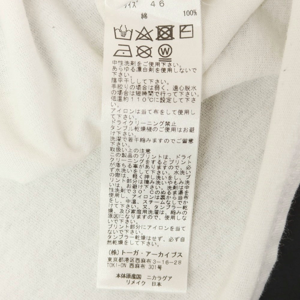 【中古】トーガ TOGA TOGA XTC 10周年記念 コットン クルーネック 半袖Ｔシャツ ホワイト【 46 】【 状態ランクC 】【 メンズ 】 [APD]