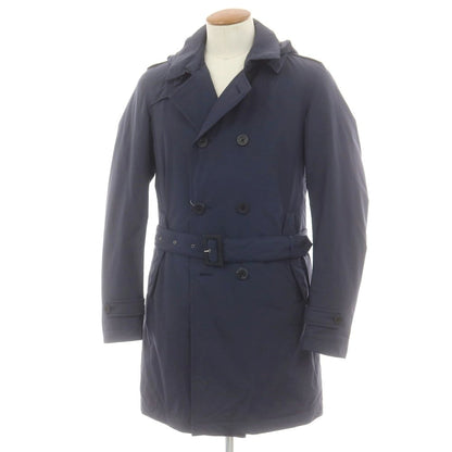 【中古】ヘルノ Herno Laminar GORE-TEX ダブルブレスト ダウンコート ネイビー【 46 】【 状態ランクC 】【 メンズ 】