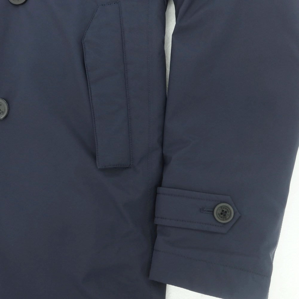 【中古】ヘルノ Herno Laminar GORE-TEX ダブルブレスト ダウンコート ネイビー【 46 】【 状態ランクC 】【 メンズ 】