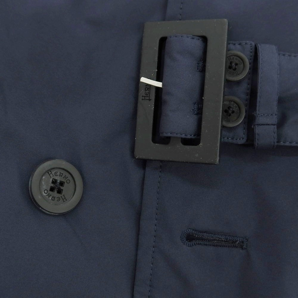 【中古】ヘルノ Herno Laminar GORE-TEX ダブルブレスト ダウンコート ネイビー【 46 】【 状態ランクC 】【 メンズ 】