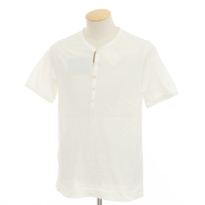 【中古】【未使用】チルコロ1901 CIRCOLO 1901 コットン ヘンリーネック 半袖Ｔシャツ ホワイト【 S 】【 状態ランクS 】【 メンズ 】 [APD]
