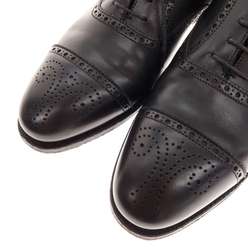 [Used] Crockett &amp;amp; Jones Coventry semi-brogue dress shoes, black [7E] [Condition: B] [Men&