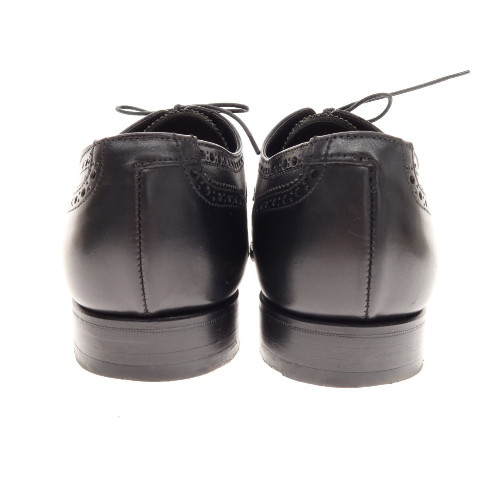 [Used] Crockett &amp;amp; Jones Coventry semi-brogue dress shoes, black [7E] [Condition: B] [Men&