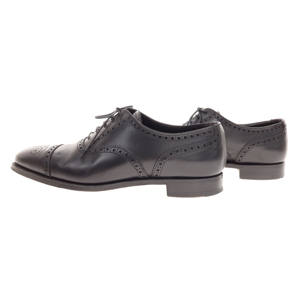 [Used] Crockett &amp;amp; Jones Coventry semi-brogue dress shoes, black [7E] [Condition: B] [Men&
