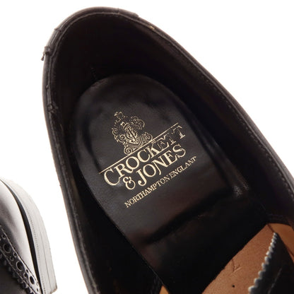[Used] Crockett &amp;amp; Jones Coventry semi-brogue dress shoes, black [7E] [Condition: B] [Men&