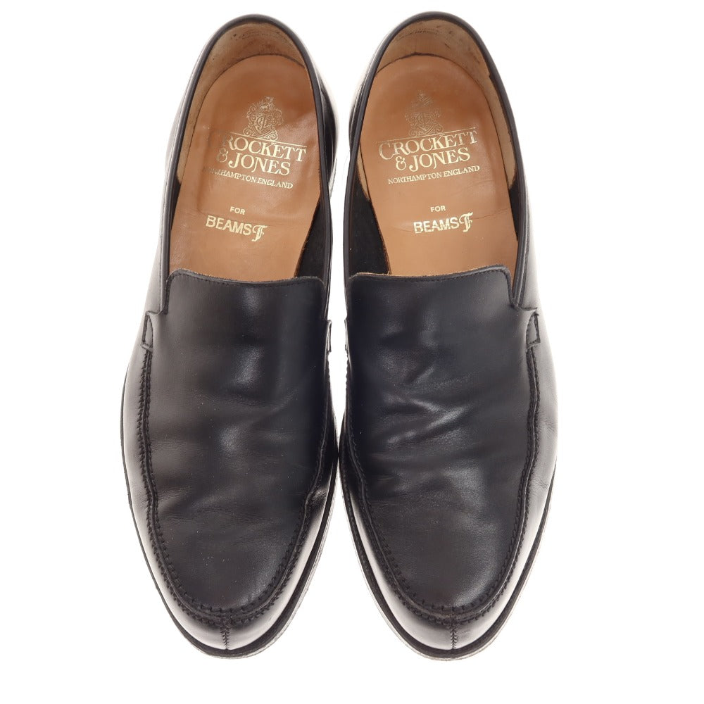 【中古】クロケットアンドジョーンズ CROCKETT&amp;JONES BEAMS F別注 GAVIN ローファー ブラック【 7E 】【 状態ランクB 】【 メンズ 】