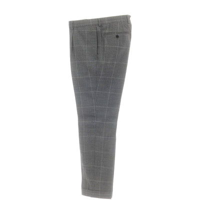【中古】ビームスエフ BEAMS F ウール チェック 3つボタンスーツ ダークグレー【 46 】【 状態ランクB 】【 メンズ 】