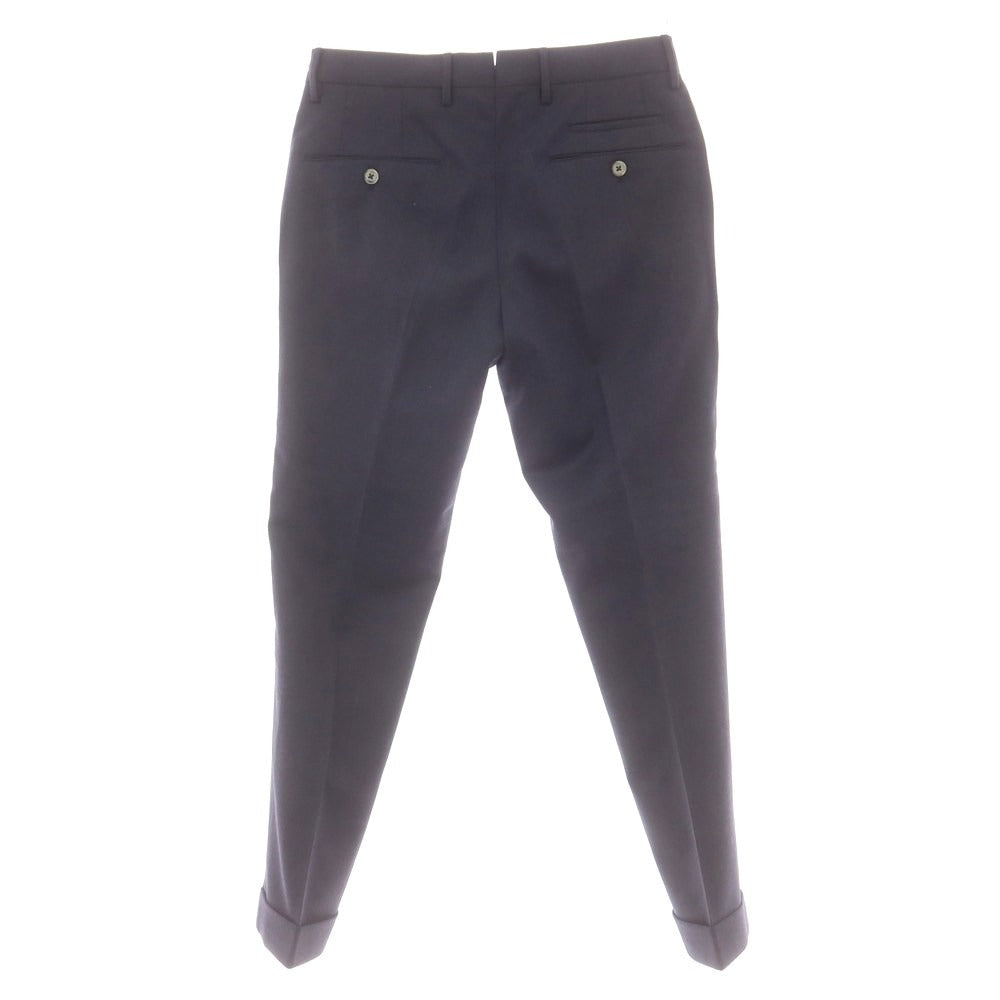 【中古】ピーティーゼロウーノ PT01 ストレッチウールポリエステル ドレススラックスパンツ ネイビー【 44 】【 状態ランクC 】【 メンズ 】