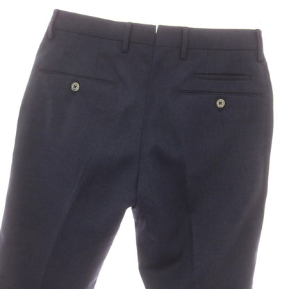 【中古】ピーティーゼロウーノ PT01 ストレッチウールポリエステル ドレススラックスパンツ ネイビー【 44 】【 状態ランクC 】【 メンズ 】