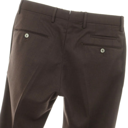 [Used] PT01 TRAVELLER stretch polyester wool dress slacks pants, dark brown [44] [Condition: C] [Men&