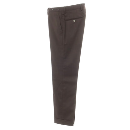 [Used] PT01 TRAVELLER stretch polyester wool dress slacks pants, dark brown [44] [Condition: C] [Men&