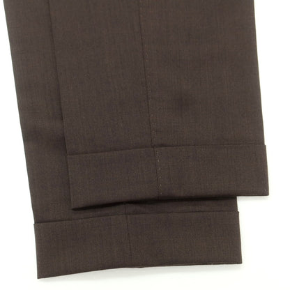 [Used] PT01 TRAVELLER stretch polyester wool dress slacks pants, dark brown [44] [Condition: C] [Men&