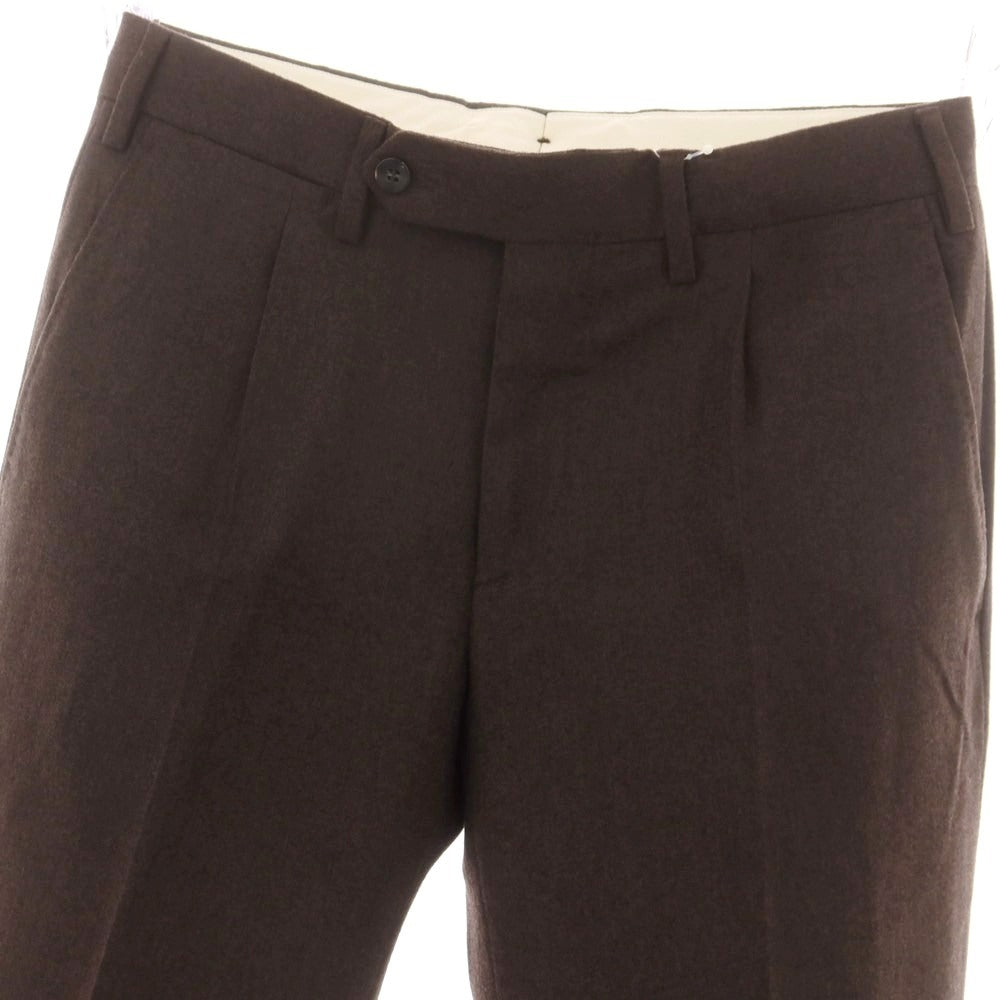 【中古】ジェルマーノ GERMANO ウール ドレススラックスパンツ ブラウン【 44 】【 状態ランクA 】【 メンズ 】