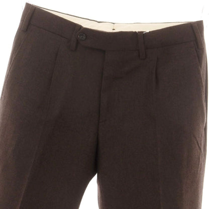【中古】ジェルマーノ GERMANO ウール ドレススラックスパンツ ブラウン【 44 】【 状態ランクA 】【 メンズ 】
