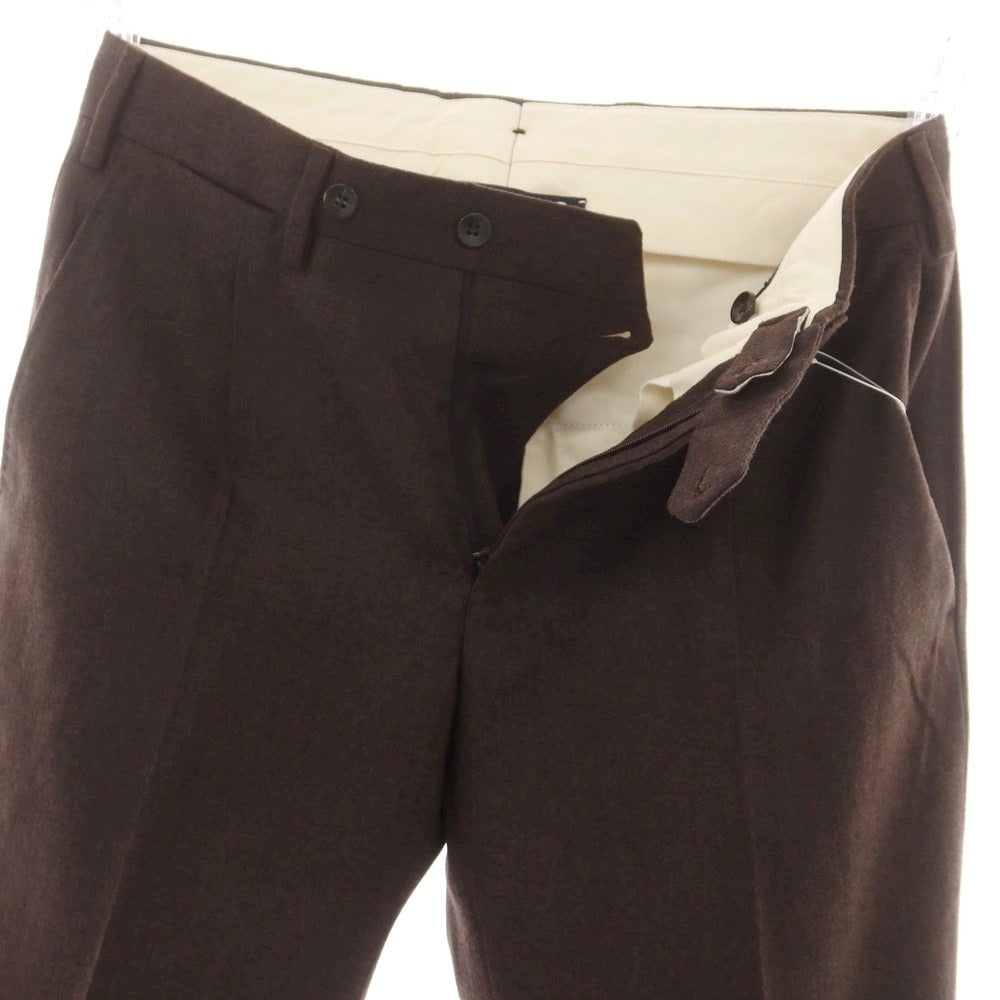 【中古】ジェルマーノ GERMANO ウール ドレススラックスパンツ ブラウン【 44 】【 状態ランクA 】【 メンズ 】