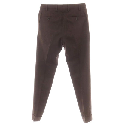 【中古】ジェルマーノ GERMANO ウール ドレススラックスパンツ ブラウン【 44 】【 状態ランクA 】【 メンズ 】